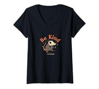 Donna Be Kind Of Annoying - Design ufficiale DinoMike Maglietta con Collo a V