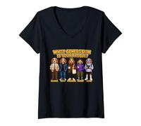 Donna Beagle Generations - Divertente Regalo per Gli Amanti dei Cani Maglietta con Collo a V