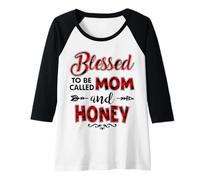 Donna Beato per essere chiamato mamma e miele divertente Maglia con Maniche Raglan