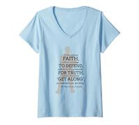 Donna Beato Pier Giorgio Frassati Fede e Devozione Design Maglietta con Collo a V