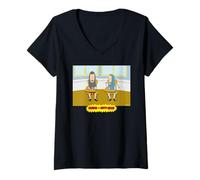Donna Beavis & Butt-Head Cornholio Back Of Class High School Maglietta con Collo a V