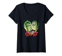 Donna Beetlejuice Valentine True Love Never Dies Maglietta con Collo a V