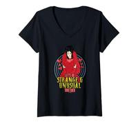 Donna Beetlejuice Valentine Unusual Together Maglietta con Collo a V