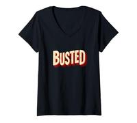 Donna Bel Costume con Logo Busted per Adulti e Bambini Maglietta con Collo a V