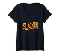 Donna Bel Costume Slacker Maglietta con Collo a V