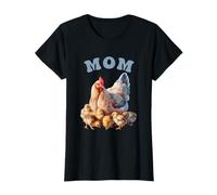 Donna Bel Design Mamma con Una Gallina circondata dai Suoi Pulcini Maglietta