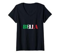 Donna Bella Italia Maglietta con Collo a V