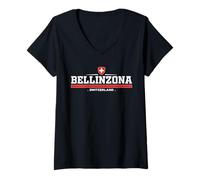 Donna Bellinzona Switzerland Maglietta con Collo a V