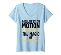 Donna Benessere in Movimento Magia del Drenaggio Linfatico Maglietta con Collo a V