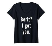 Donna Berit? Ti ho preso. Maglietta con Collo a V