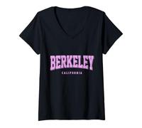 Donna Berkeley, California Maglietta con Collo a V