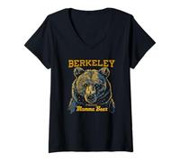 Donna Berkeley California - Mamma Orsa Maglietta con Collo a V