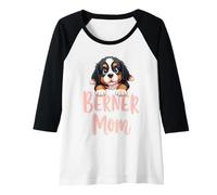 Donna Berner Mom Dog Bernese Mountain Mama, simpatico cucciolo Maglia con Maniche Raglan