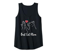 Donna Best Cat Mom Ever Women Vintage Bump Fit Mothers Day Canotta