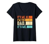 Donna Best Dad Funny Father's Day Orgoglioso Padre Marito papà Maglietta con Collo a V