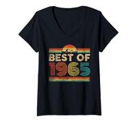 Donna Best Of 1965 Vintage Year 1965 Classic Birthday Men Women Maglietta con Collo a V