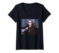 Donna Bette Davis Jezebel Tutto su Eve Attrice 1979 Maglietta con Collo a V