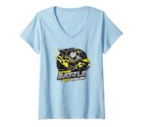 Donna Beyblade X Extreme Battle Multi Nana-IRO Manga Maglietta con Collo a V