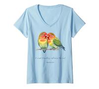 Donna Bibbia Citazione Una Dolce Amicizia rinfresca l'anima Donne Maglietta con Collo a V