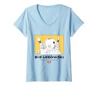 Donna Big Lebowski 1998 Il tizio del Bowling Walter Donny Maglietta con Collo a V