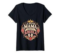 Donna Big Planet Energy Earth Graphic Smiling Occhiali da Sole Globe Maglietta con Collo a V