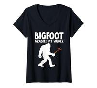 Donna Bigfoot grabbed my wiener Maglietta con Collo a V