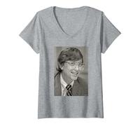 Donna Bill Gates Tech Gigante nel 1987 da Dick Barnatt Maglietta con Collo a V