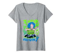 Donna Billie Eilish ufficiale Agony White Maglietta con Collo a V