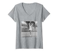 Donna Billie Jean King 39 Grande Slam US Tennis Wimbledon Maglietta con Collo a V
