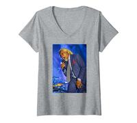 Donna Billy Ocean Caraibi Queen Pop Cantante Live da Cazzo Barnatt Maglietta con Collo a V