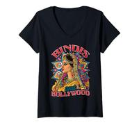 Donna Bindis e le radici indiane di Bollywood Maglietta con Collo a V