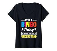 Donna Bingo è una cosa da bingo che non capiresti Maglietta con Collo a V