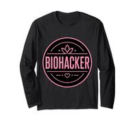 Donna Biohacker Biohacking Entusiasta Longevità Benessere Maglia a Manica