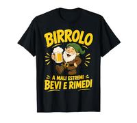 Donna Birrolo Nano T-Shirt Birra A Mali Estremi Bevi E Rimed Maglietta
