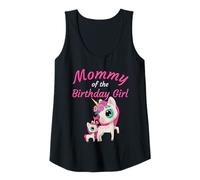Donna Birthday Girl Mommy Women’s Anime Unicorn Canotta