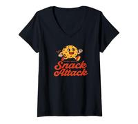 Donna Biscotto Happy Running Snack Maglietta con Collo a V