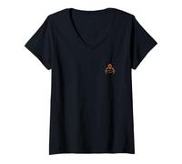 Donna Bitcoin Satoshi Nakamoto discreto Cappuccio piccolo poco anonimo Maglietta con Collo a V