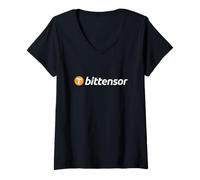 Donna Bittensor BTC Maglietta con Collo a V
