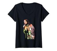 Donna Bjork Earth Intruders Volta Live Glastonbury 2007 Maglietta con Collo a V