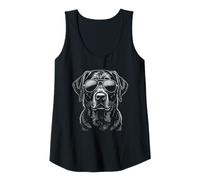 Donna Black Lab Labrador Retriever Cane Divertente Canotta