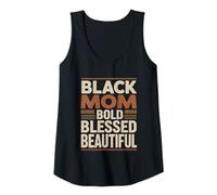 Donna Black Mom Bold Blessed Bella Empowering Citazione Canotta