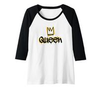 Donna Black Queen Black History Month BHM Maglia con Maniche Raglan