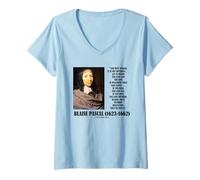 Donna Blaise Pascal Scommessa Esistenza Risultati Quotazione esistenziale Maglietta con Collo a V