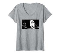 Donna Blondie Cantante Debbie Harry Call Me Atomic Live 1980 Maglietta con Collo a V