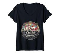 Donna Bloom e Gloom Life in The Balance Maglietta con Collo a V