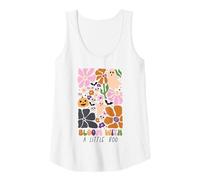 Donna Bloom with Little Boo Halloween Floral Pumpkin Girls Canotta