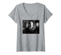 Donna Blue Rondo A La Turk Band 1984 Fotografia di Chris Duffy Maglietta con Collo a V