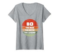 Donna Bo - L'uomo Il mito La leggenda Maglietta con Collo a V