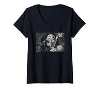Donna Bob Marley Live Berkshire Music Glen di Michael Grecco Maglietta con Collo a V