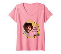Donna Bob Ross Just Beat The Devil out of It Maglietta con Collo a V